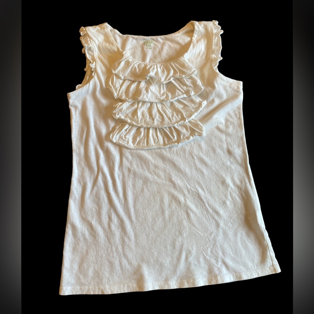 Girls Garnet Hill Sleeveless Top Tee